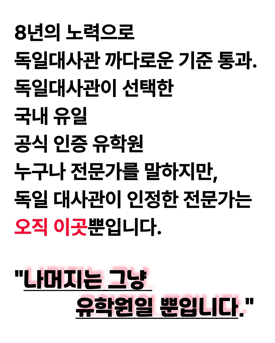 8년의 집념 대사관 통과 기록